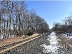 Looking east from Lebanon Station along the former CNJ, now NJTs Raritan Valley Line